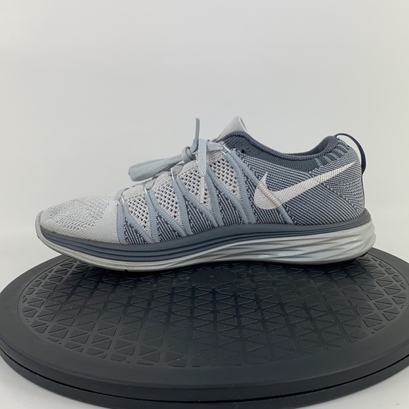 Nike Flyknit Lunar 2 Gray/White Running Shoes 620658-011 Women's Size 8.5 - Picture 10 of 13